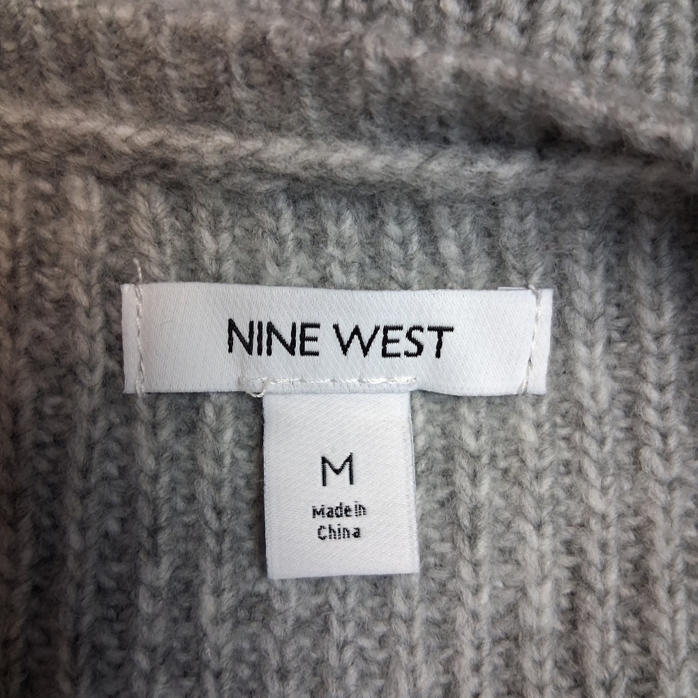 Nine West Gray and Cream Women's Sweater Size M - Picture 14 of 14